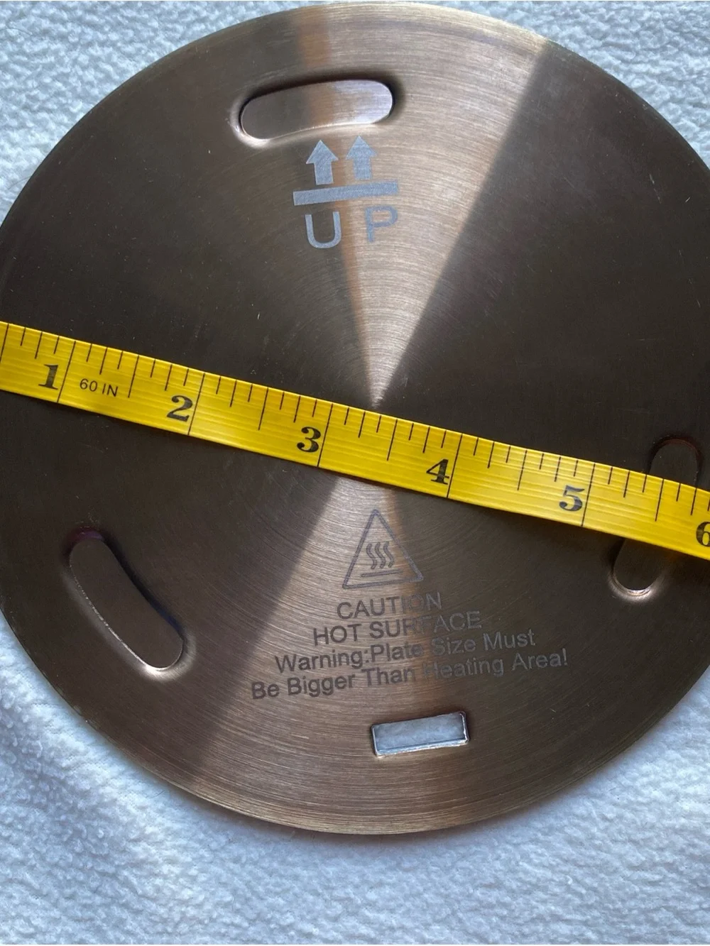 Premium Stainless Steel Heat Diffuser Plate in Silver
